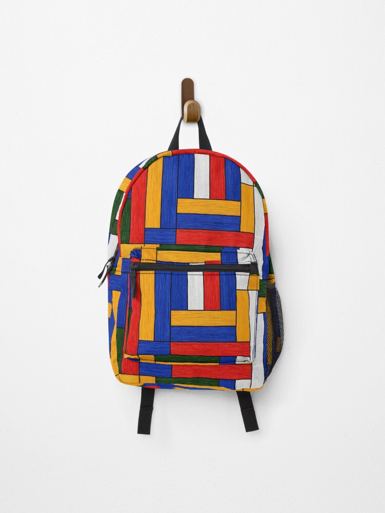Thumbnail 1 of 3, Backpack, Rectangles designed and sold by Pixel-Lair.