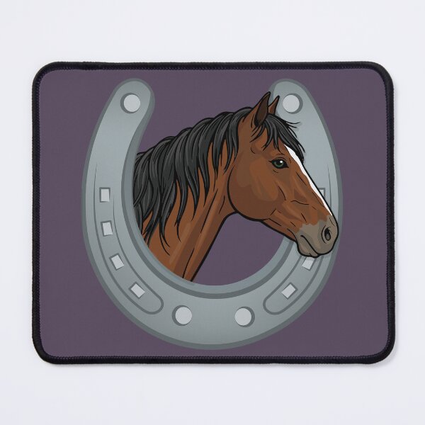 Item preview, The head of the Abyssinian and a horseshoe designed and sold by Cheval-de-coeur.
