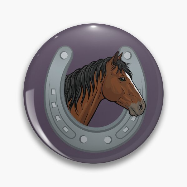 Item preview, The head of the Abyssinian and a horseshoe designed and sold by Cheval-de-coeur.