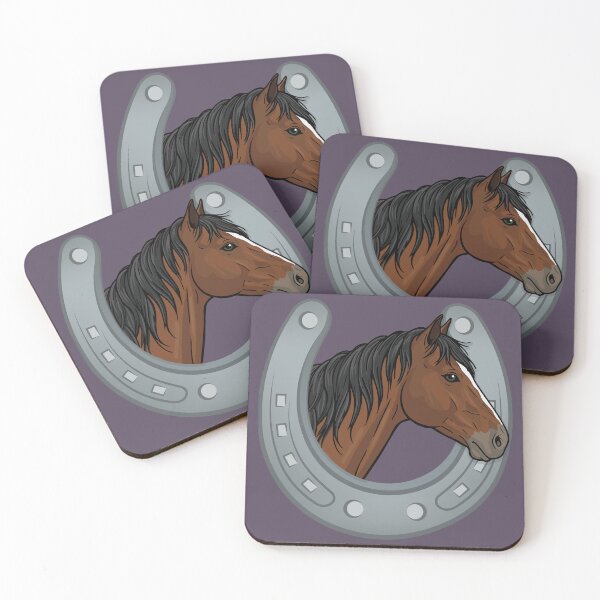 Item preview, The head of the Abyssinian and a horseshoe designed and sold by Cheval-de-coeur.