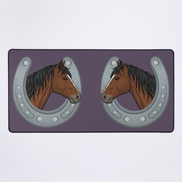 Item preview, The head of the Abyssinian and a horseshoe designed and sold by Cheval-de-coeur.
