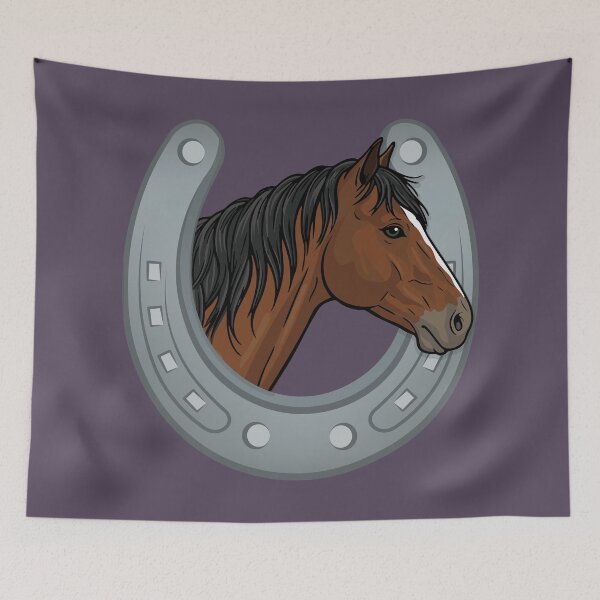 Item preview, The head of the Abyssinian and a horseshoe designed and sold by Cheval-de-coeur.