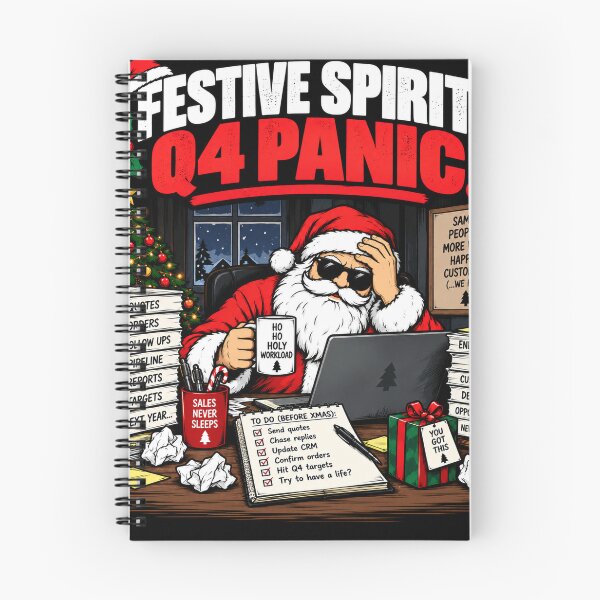 Item preview, Festive Spirit Q4 Panic – Funny Christmas Sales Work Design designed and sold by KeeganDykes.