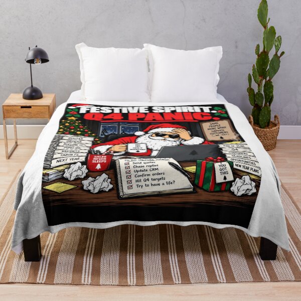 Item preview, Festive Spirit Q4 Panic – Funny Christmas Sales Work Design designed and sold by KeeganDykes.