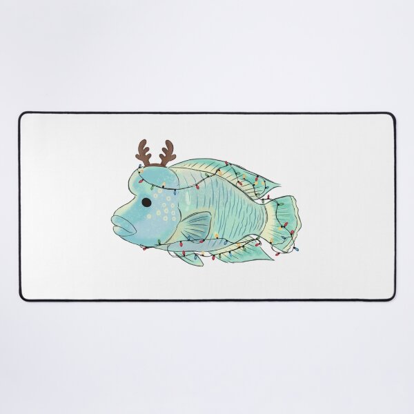 Item preview, Blue Humphead Christmas Lights designed and sold by Iqrapixels.