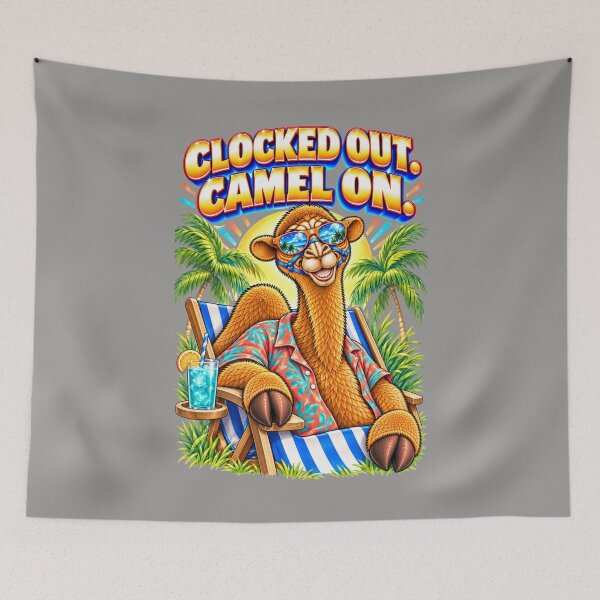 Item preview, Clocked Out. Camel on – Funny Camel T-Shirt Animal Graphic Camel T-Shirt designed and sold by Camel & Quirk.
