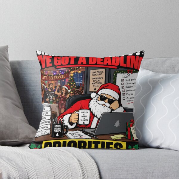 Item preview, Christmas Party? I’ve Got a Deadline – Funny Office Christmas Design designed and sold by KeeganDykes.