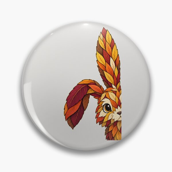 Item preview, Side Peeking Rabbit Made of Autumn Leaves designed and sold by  MAD's Recreation Studio.