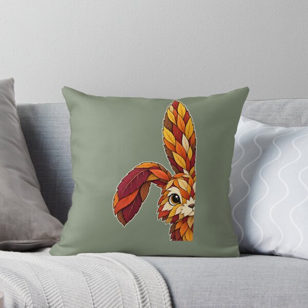 Item preview, Side Peeking Rabbit Made of Autumn Leaves designed and sold by  MAD's Recreation Studio.