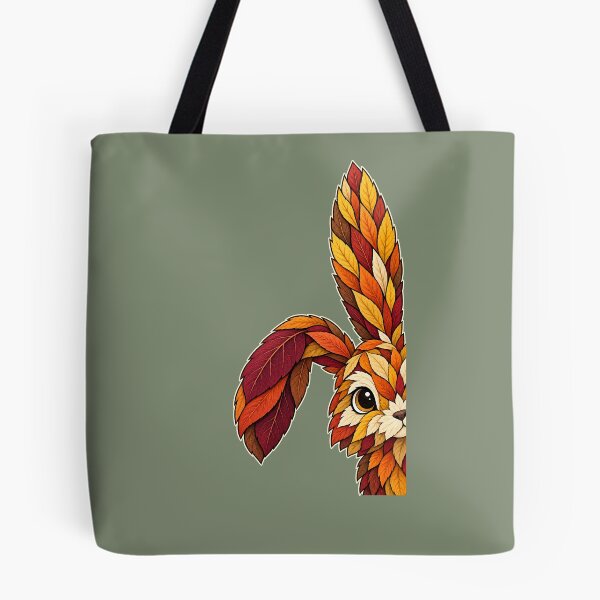 Item preview, Side Peeking Rabbit Made of Autumn Leaves designed and sold by  MAD's Recreation Studio.