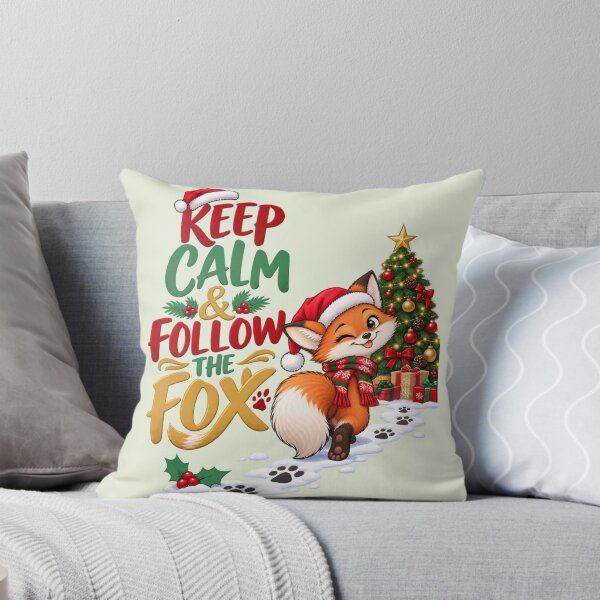 Item preview, Keep Calm and Follow the Fox Christmas designed and sold by PunchDrop.