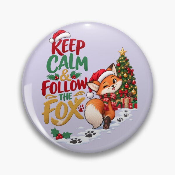 Item preview, Keep Calm and Follow the Fox Christmas designed and sold by PunchDrop.