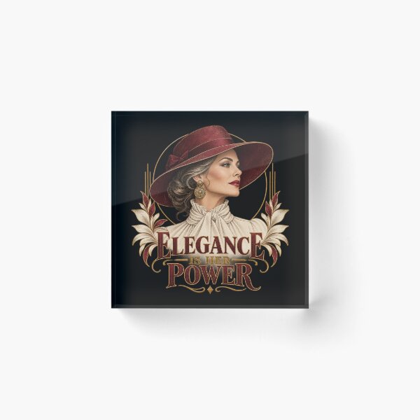 Item preview, Elegance Is Her Power Vintage Glamour Woman Portrait designed and sold by JanuszJarowicz.