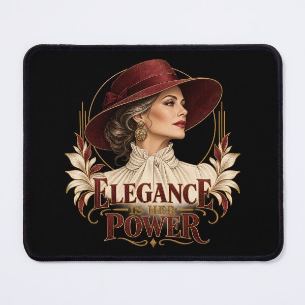 Item preview, Elegance Is Her Power Vintage Glamour Woman Portrait designed and sold by JanuszJarowicz.