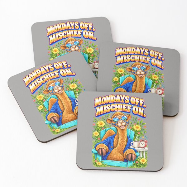 Item preview, Mondays Off. Mischief on – Funny Camel T-Shirt Animal Graphic Camel T-Shirt designed and sold by Camel & Quirk.