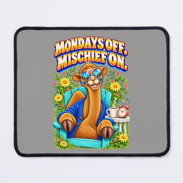 Item preview, Mondays Off. Mischief on – Funny Camel T-Shirt Animal Graphic Camel T-Shirt designed and sold by Camel & Quirk.