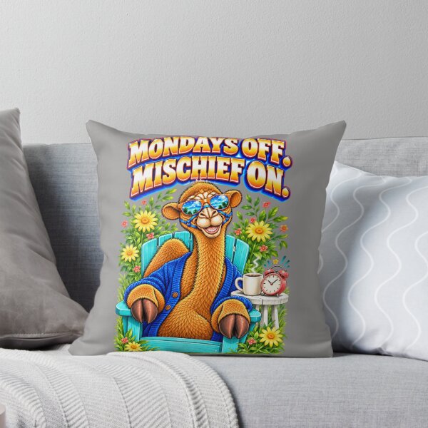 Item preview, Mondays Off. Mischief on – Funny Camel T-Shirt Animal Graphic Camel T-Shirt designed and sold by Camel & Quirk.
