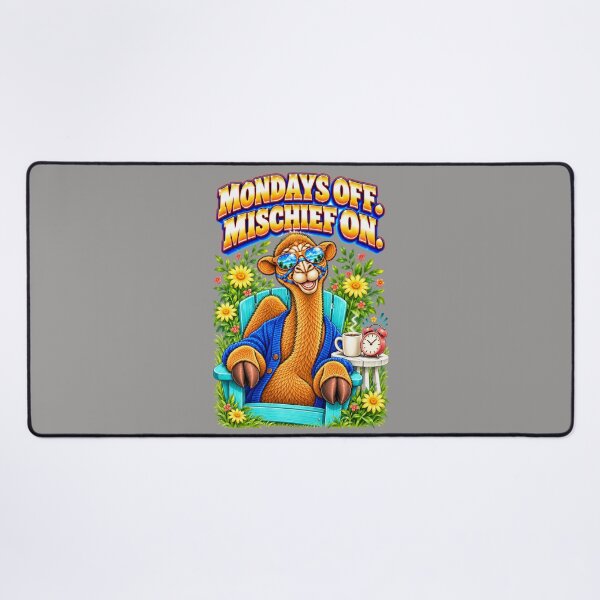 Item preview, Mondays Off. Mischief on – Funny Camel T-Shirt Animal Graphic Camel T-Shirt designed and sold by Camel & Quirk.