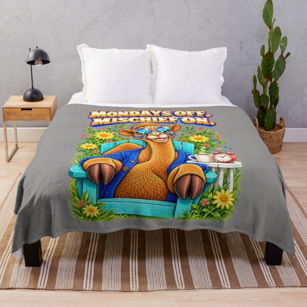 Item preview, Mondays Off. Mischief on – Funny Camel T-Shirt Animal Graphic Camel T-Shirt designed and sold by Camel & Quirk.