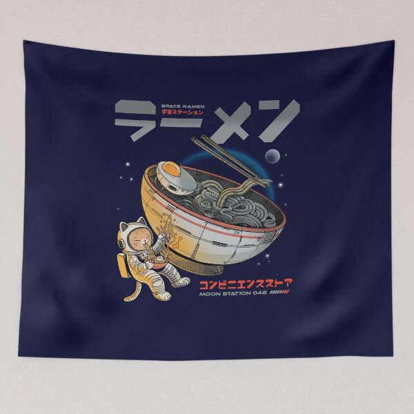 Item preview, Space cat ramen station designed and sold by ppmid.