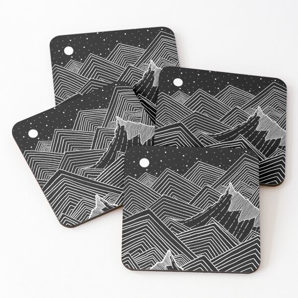 Item preview, Dark peaks and waves designed and sold by Swadeillustrations.