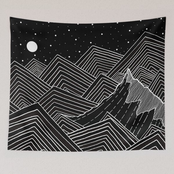 Item preview, Dark peaks and waves designed and sold by Swadeillustrations.