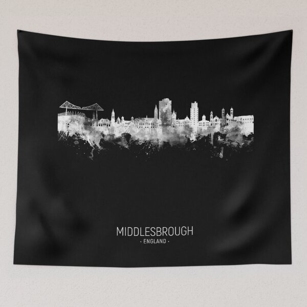 Item preview, Middlesbrough England Skyline designed and sold by ArtPrints.