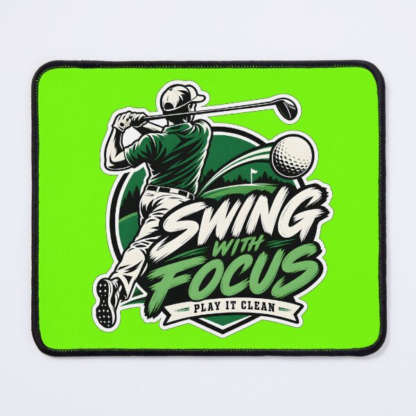Item preview, Swing With Focus – Play It Clean Golf designed and sold by Swear-tshirts.