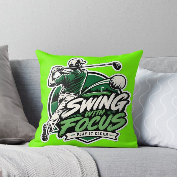 Item preview, Swing With Focus – Play It Clean Golf designed and sold by Swear-tshirts.