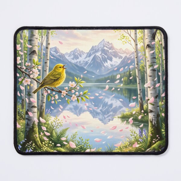 Item preview, Beautiful landscape with trees and bird designed and sold by JC Art Creations.