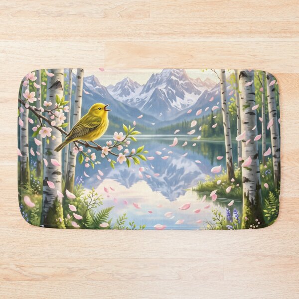 Item preview, Beautiful landscape with trees and bird designed and sold by JC Art Creations.