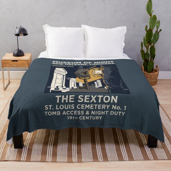 Item preview, New Orleans Cemetery Sexton Southern Gothic Vintage Graphic designed and sold by SplashTastic.