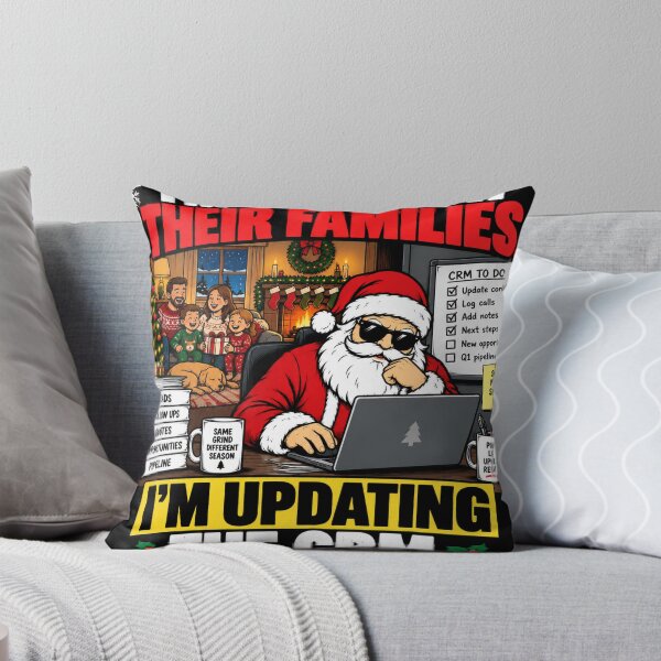 Item preview, They’re With Their Families I’m Updating the CRM – Funny Christmas Sales Design designed and sold by KeeganDykes.