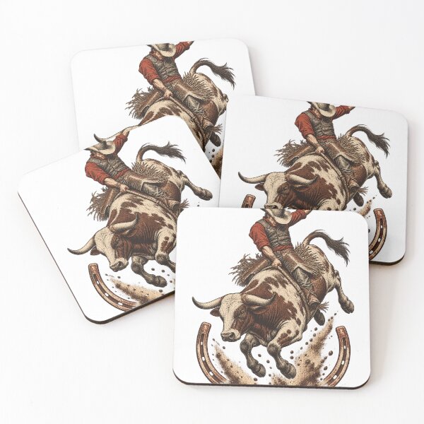 Item preview, Vintage Bull Rider Rodeo designed and sold by CarrotBadminton.