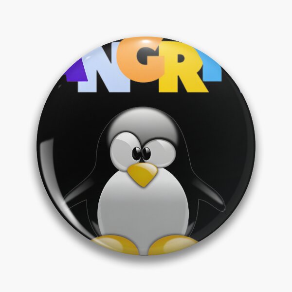 Item preview, Angry Penguin Illustration Cute and Fierce Bird Design for Wildlife Lovers designed and sold by lively. stickers.