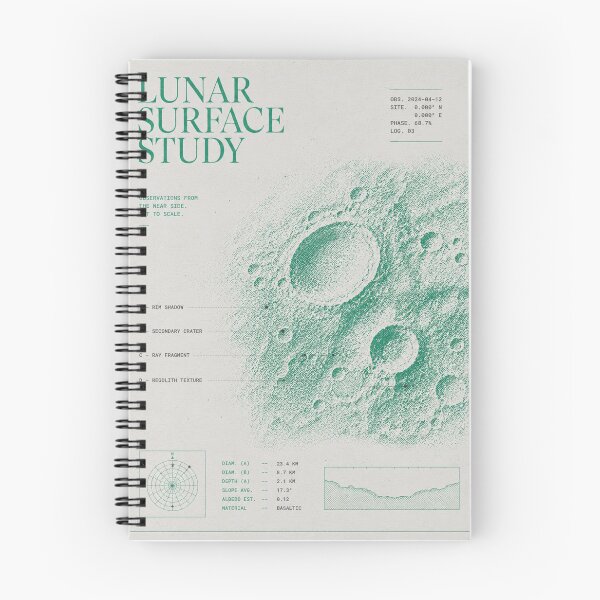Item preview, Lunar Surface Study Illustration designed and sold by AHOK-lab.