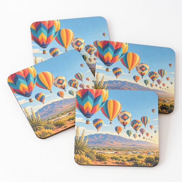 Item preview, Colorful Hot Air Balloon Parade Over New Mexico designed and sold by MoonSkyArt.
