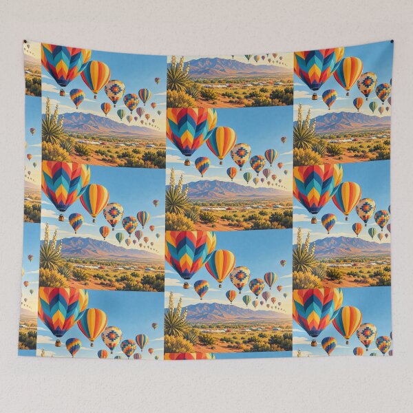 Item preview, Colorful Hot Air Balloon Parade Over New Mexico designed and sold by MoonSkyArt.