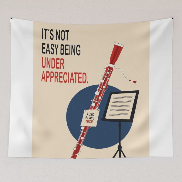 Item preview, Funny Bassoon Art Print, Bassoonist Gift, Bassoon Print, Classical Music  Art, Orchestra Musician Gift, Music Teacher Decor, Funny Music Print designed and sold by Studio pod Burom.
