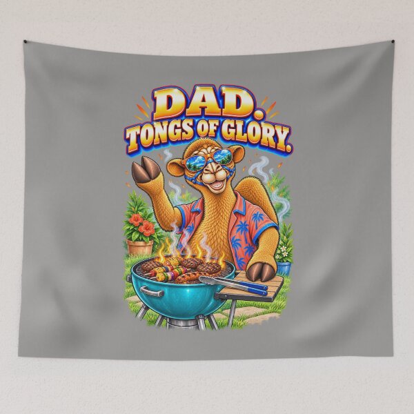 Item preview, Dad. Tongs of Glory – Funny Camel T-Shirt Animal Graphic Camel T-Shirt designed and sold by Camel & Quirk.