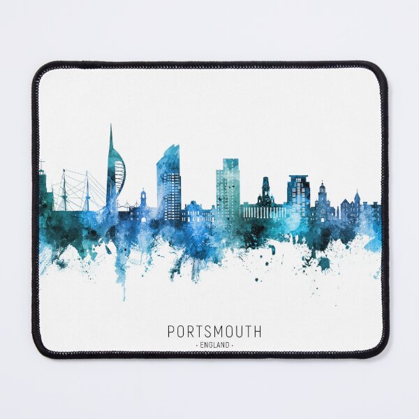 Item preview, Portsmouth England Skyline designed and sold by ArtPrints.