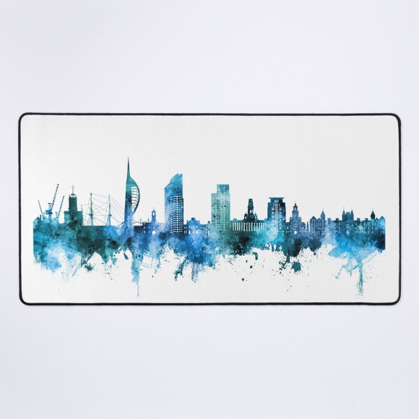Item preview, Portsmouth England Skyline designed and sold by ArtPrints.