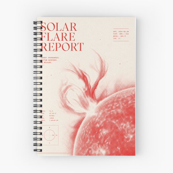 Item preview, Solar Flare Report Illustration designed and sold by AHOK-lab.
