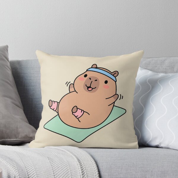 Item preview, Cute Capybara Doing Yoga designed and sold by Doodlywood.