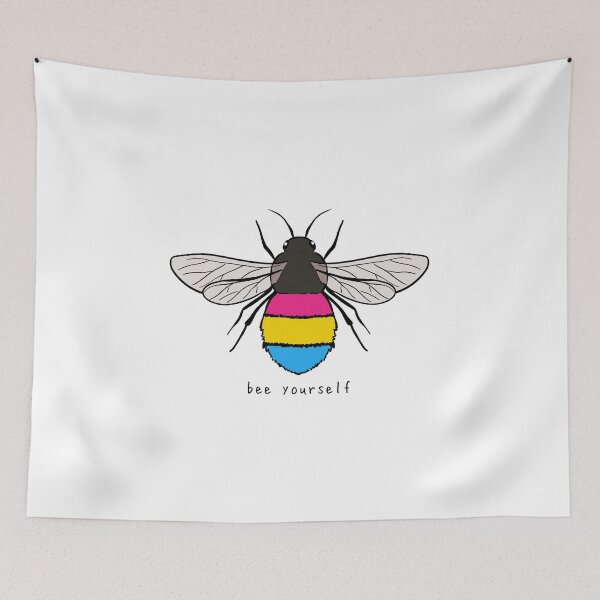 Item preview, Bee Yourself - Pan Pride Flag designed and sold by rorynorth.