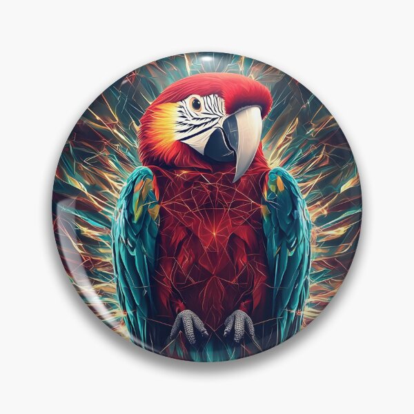Item preview, Geometric Parrot Colorful, 3d Render, Cool Sapphire designed and sold by Checho30.