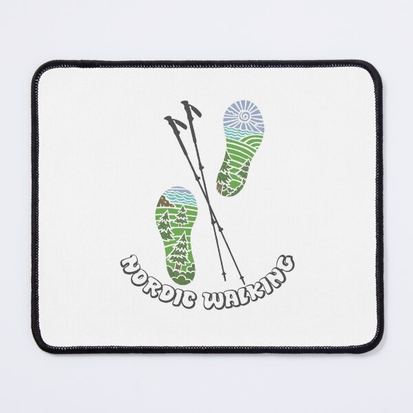 Item preview, A fun design for nordic walking enthusiasts who never miss a chance to hit the trails. designed and sold by PERIferyART.