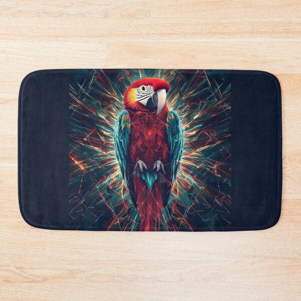 Item preview, Geometric Parrot Colorful, 3d Render, Cool Sapphire designed and sold by Checho30.