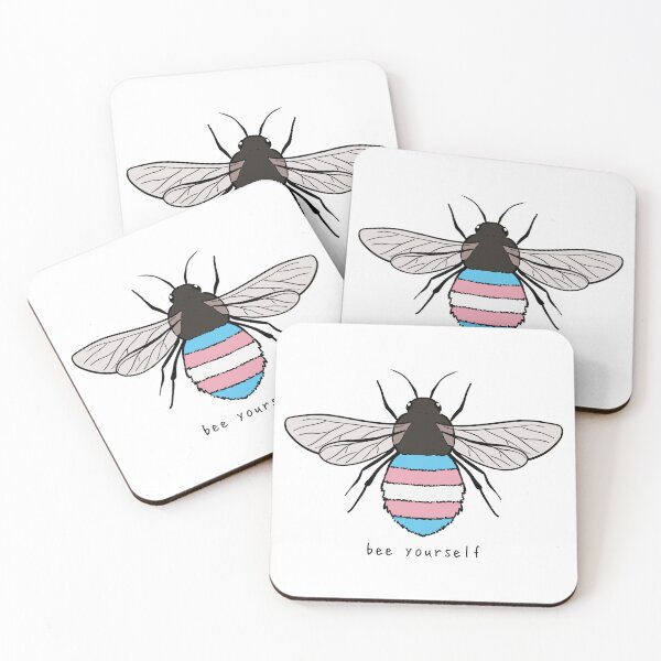Item preview, Bee Yourself - Trans Pride Flag designed and sold by rorynorth.