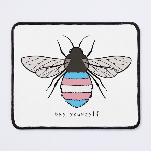 Item preview, Bee Yourself - Trans Pride Flag designed and sold by rorynorth.